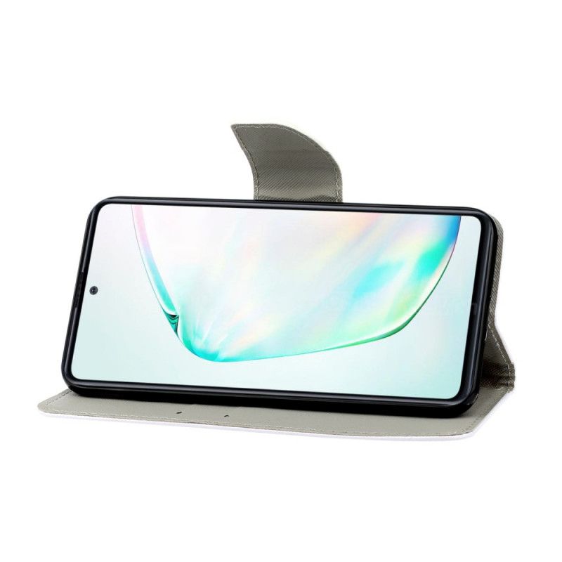 Folio Deksel for Samsung Galaxy S10 Lite Katt Lever Den Med Tanga