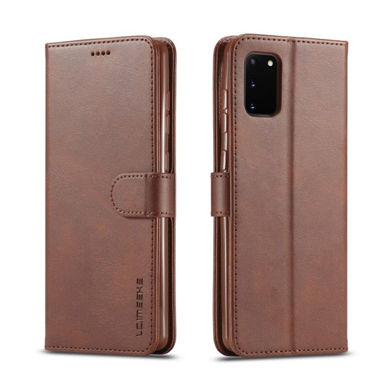 Folio Deksel Samsung Galaxy S10 Lite Svart Lc.Imeeke Skinneffekt