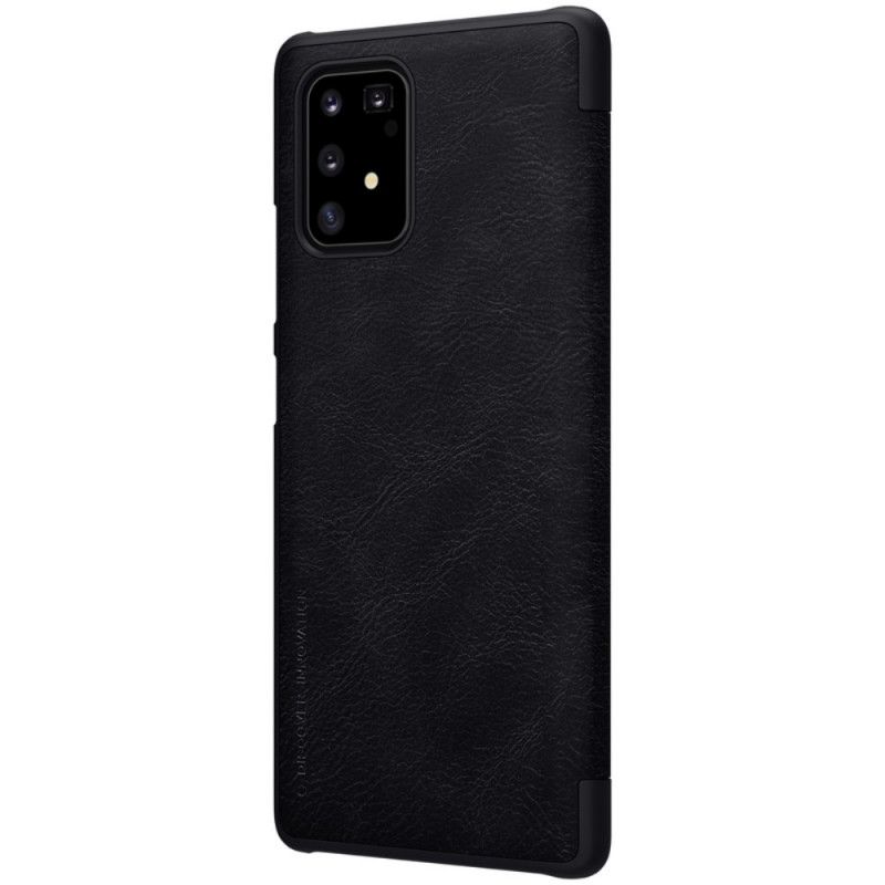 Folio Deksel Samsung Galaxy S10 Lite Svart Nillkin Qin-Serien