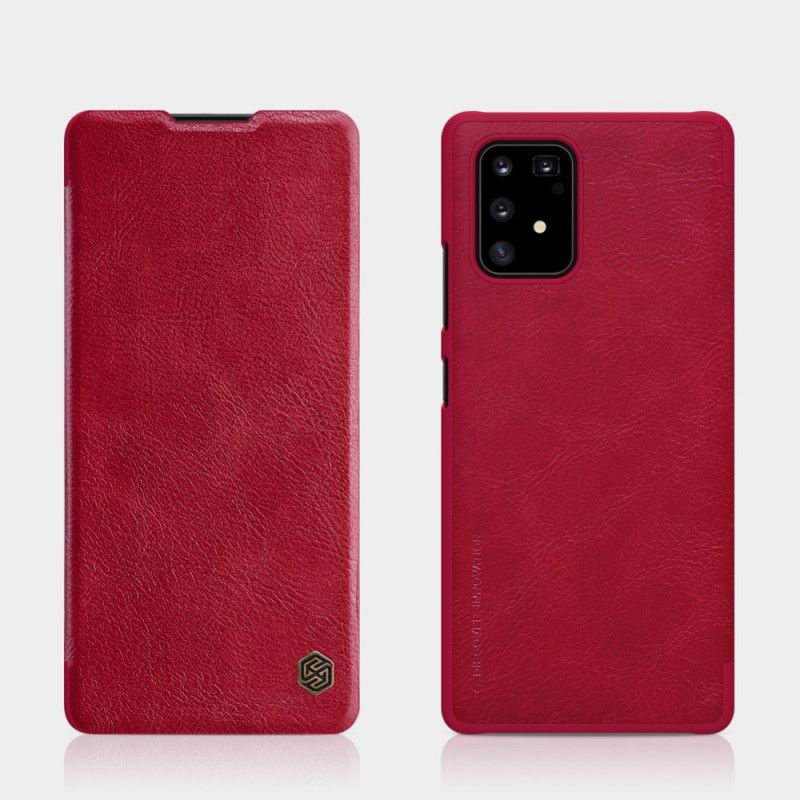 Folio Deksel Samsung Galaxy S10 Lite Svart Nillkin Qin-Serien