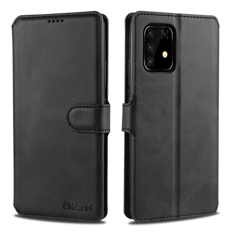 Folio Deksel Samsung Galaxy S10 Lite Svart Retro Azns