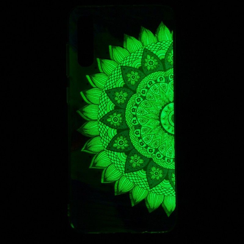 Deksel for Samsung Galaxy A70 Fluorescerende Mandala