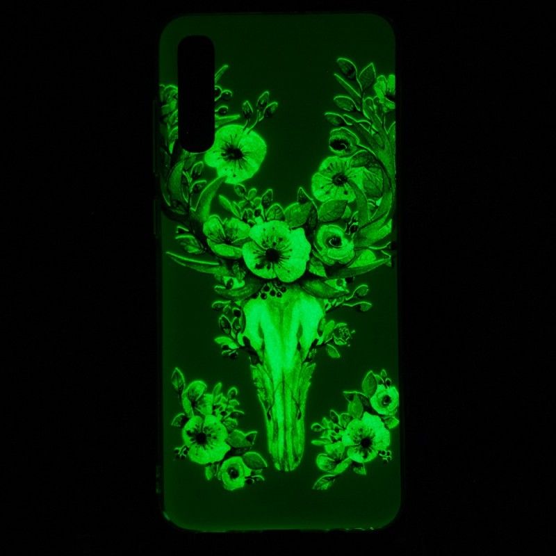 Deksel Samsung Galaxy A70 Fluorescerende Blomsterelg