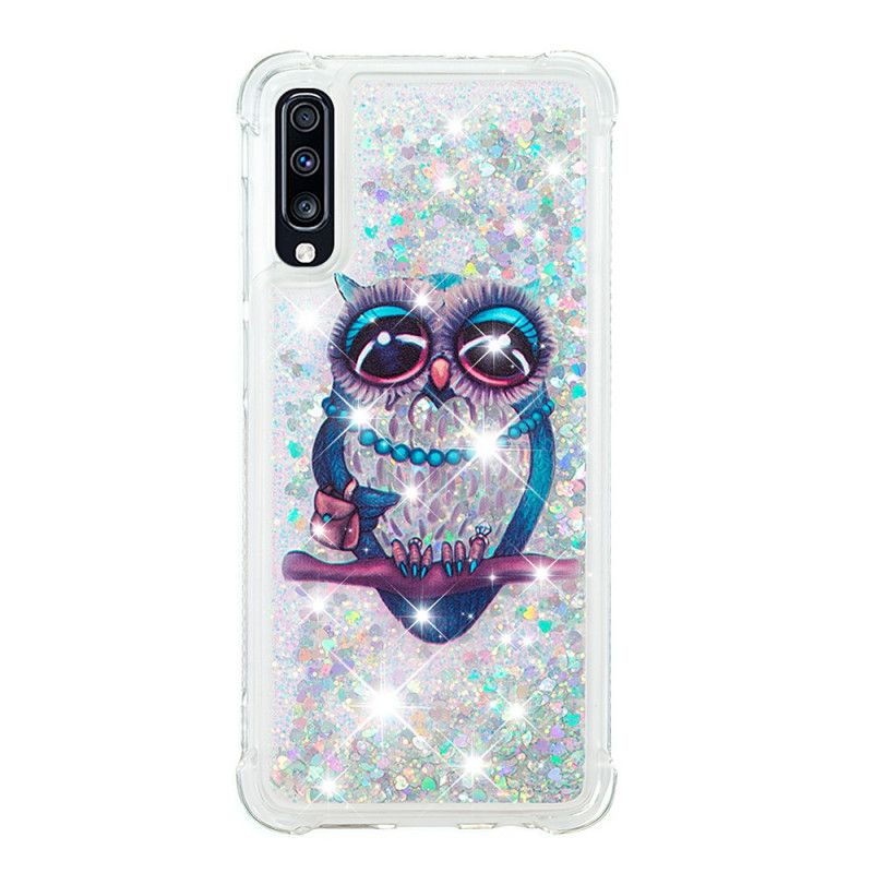 Deksel Samsung Galaxy A70 Miss Ugle Glitter