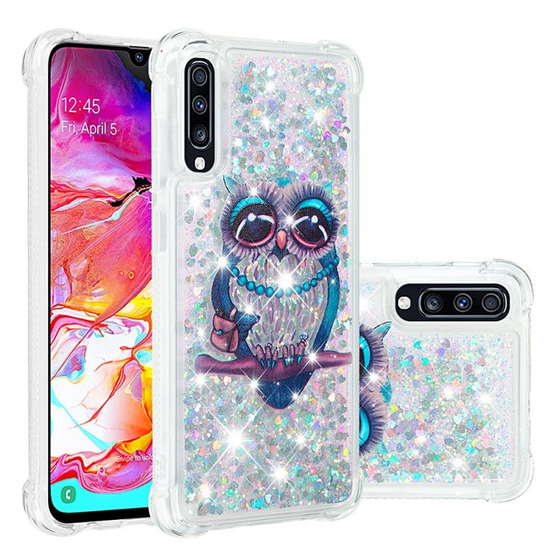 Deksel Samsung Galaxy A70 Miss Ugle Glitter