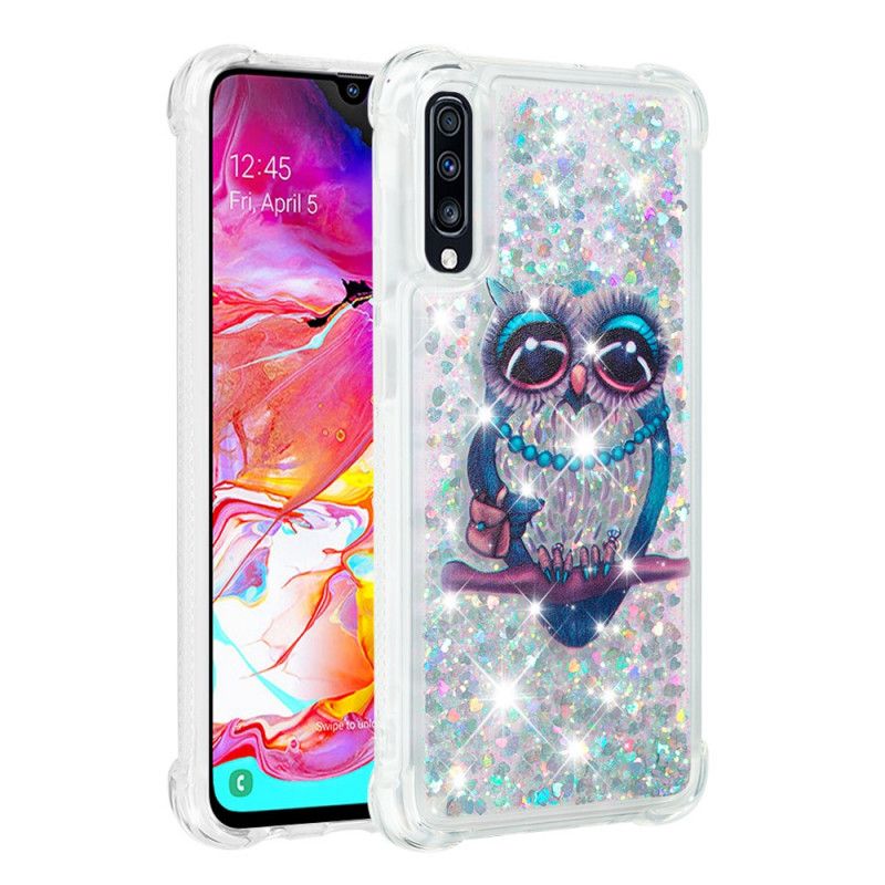 Deksel Samsung Galaxy A70 Miss Ugle Glitter