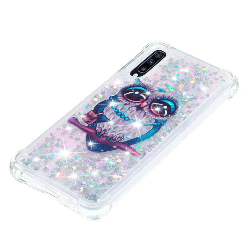 Deksel Samsung Galaxy A70 Miss Ugle Glitter