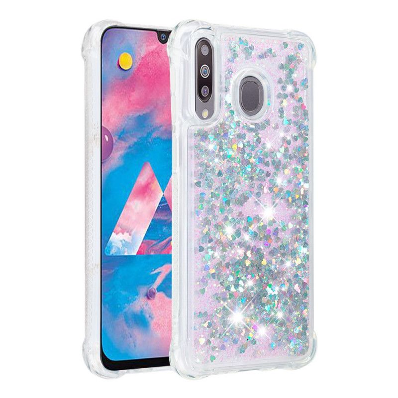 Deksel Samsung Galaxy A70 Sølv Lystglitter Beskyttelse