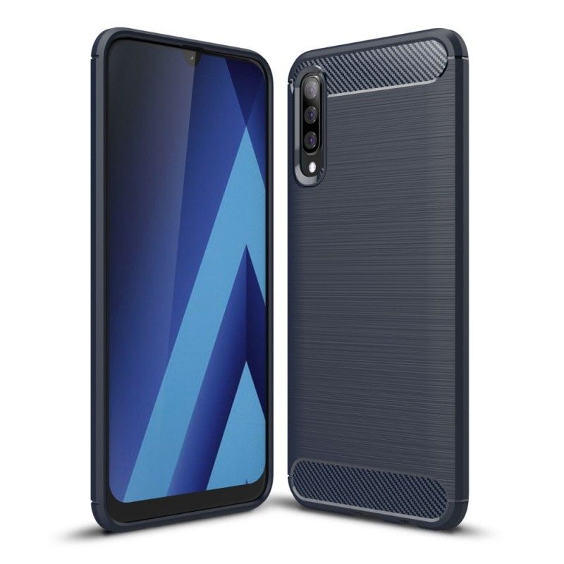 Deksel Samsung Galaxy A70 Svart Børstet Karbonfiber