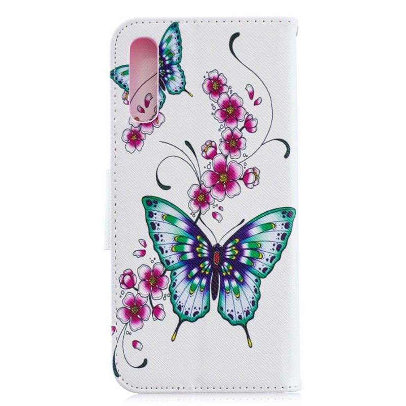 Folio Deksel for Samsung Galaxy A70 Fantastiske Sommerfugler