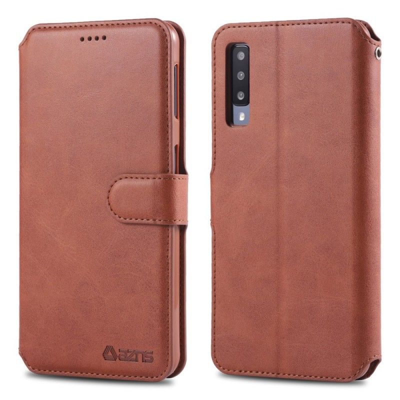 Folio Deksel for Samsung Galaxy A70 Svart Retro Azns