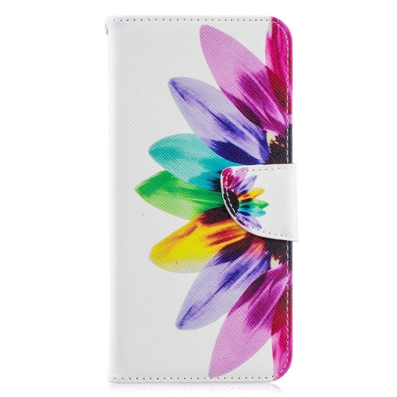 Folio Deksel Samsung Galaxy A70 Akvarellblomst Anti-fall