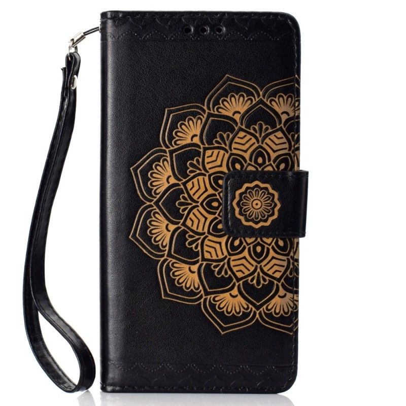 Folio Deksel Samsung Galaxy A70 Svart Elegant Mandala