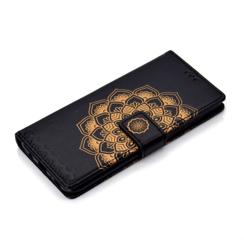 Folio Deksel Samsung Galaxy A70 Svart Elegant Mandala