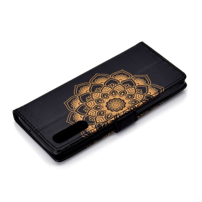 Folio Deksel Samsung Galaxy A70 Svart Elegant Mandala