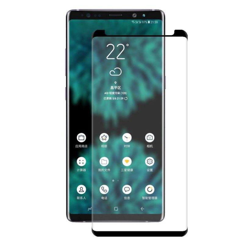 Buet 3D Skjerm I Herdet Glass Samsung Galaxy Note 9 Svart