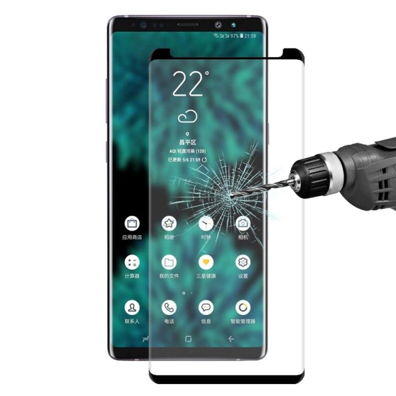 Buet 3D Skjerm I Herdet Glass Samsung Galaxy Note 9 Svart