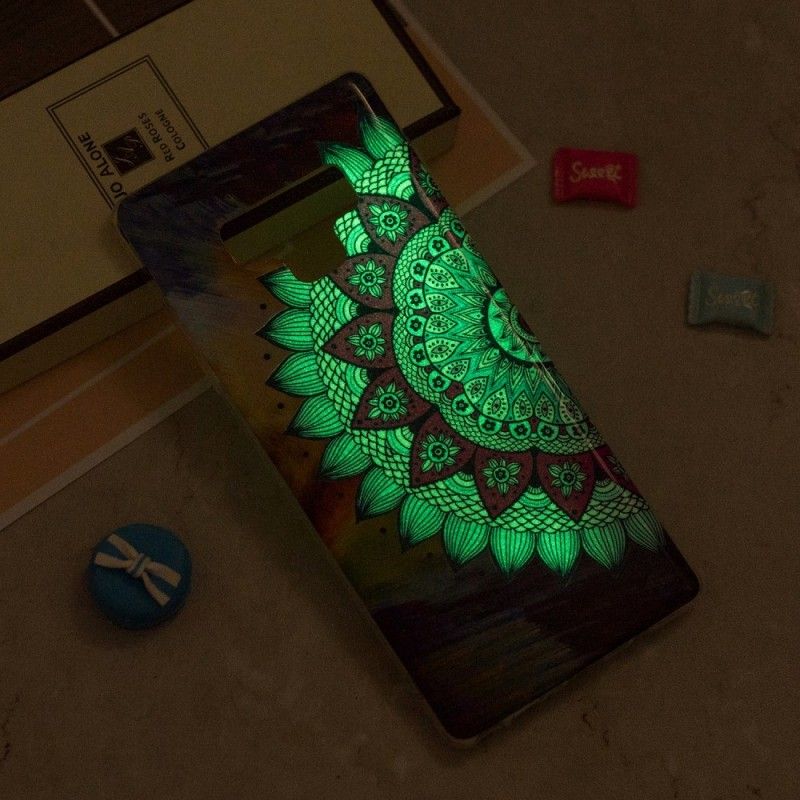 Deksel for Samsung Galaxy Note 9 Fluorescerende Mandalaugle