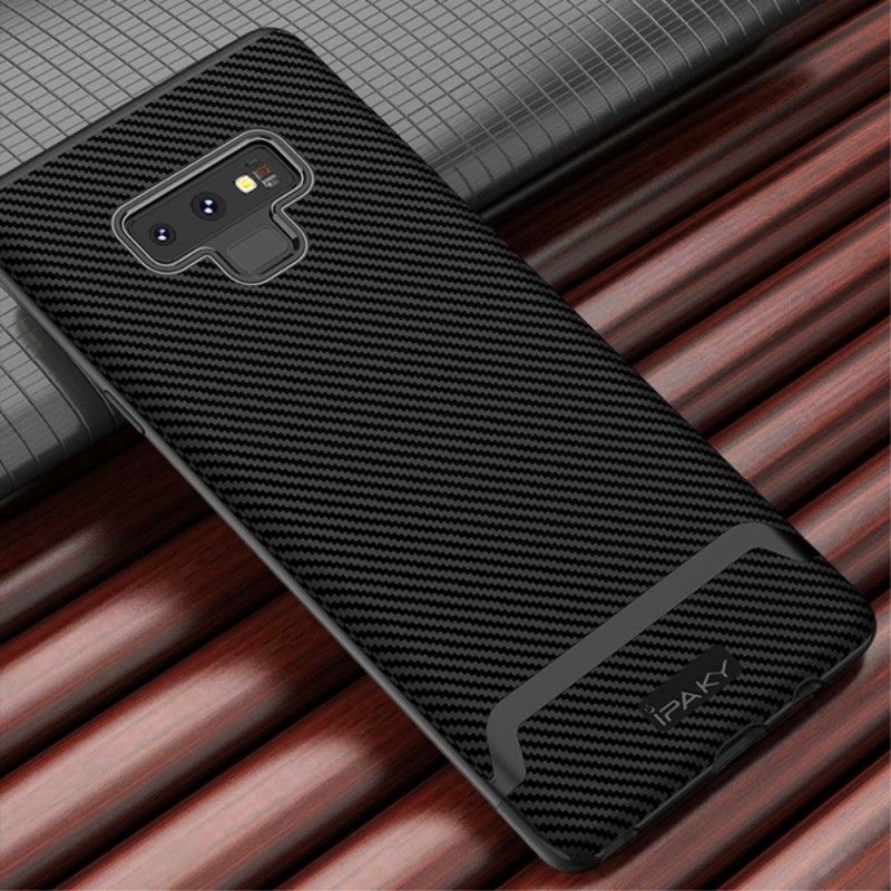 Deksel for Samsung Galaxy Note 9 Rød Ipaky Karbonfiber