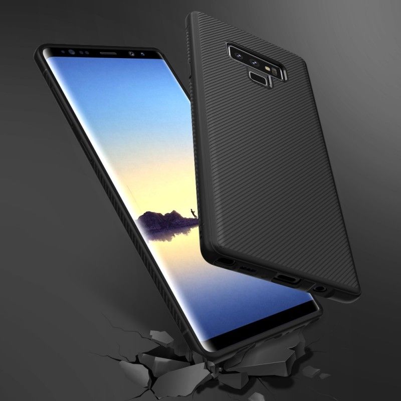 Deksel Samsung Galaxy Note 9 Lilla Sklisikker Vevd Anti-fall