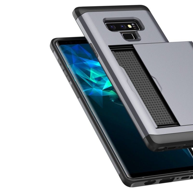 Deksel Samsung Galaxy Note 9 Svart Stiv Prangende Kortholder