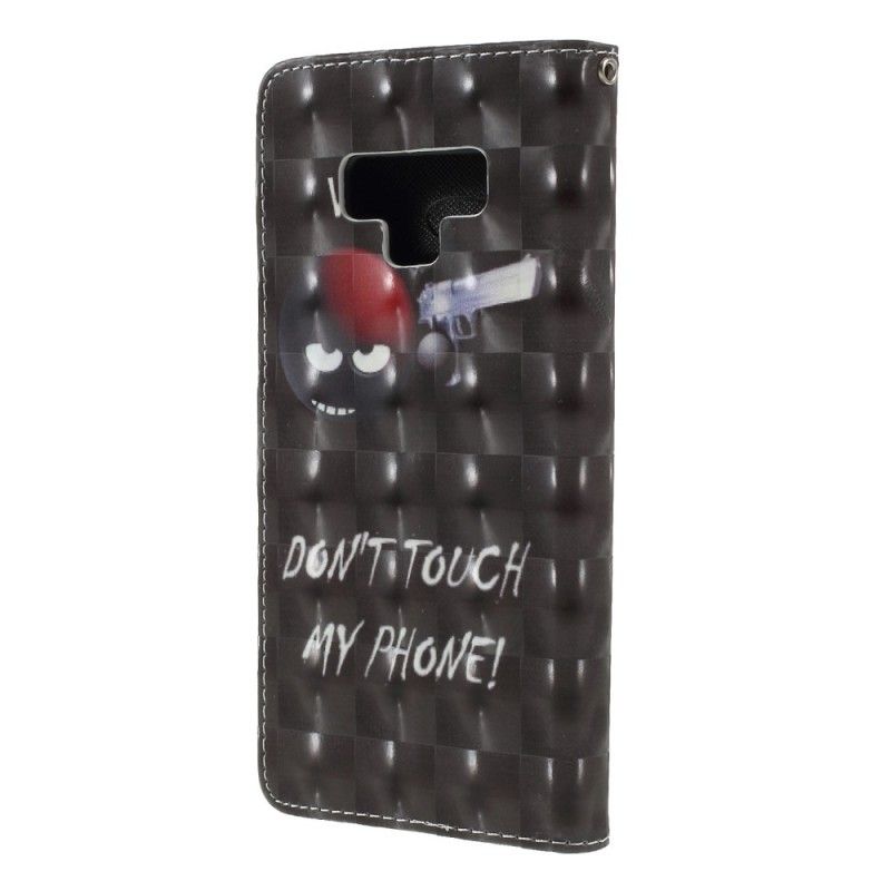 Folio Deksel for Samsung Galaxy Note 9 Advarsel Med Tanga