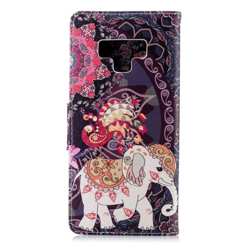 Folio Deksel Samsung Galaxy Note 9 Etnisk Elefantmandala