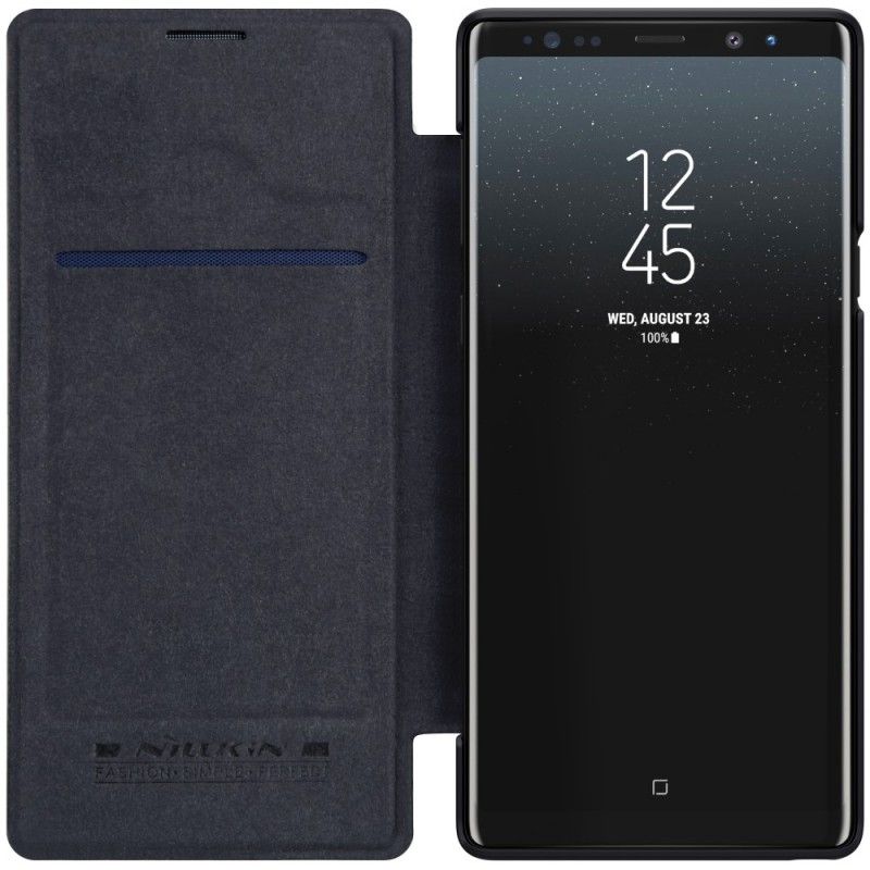 Folio Deksel Samsung Galaxy Note 9 Svart Nillkin Qin-Serien