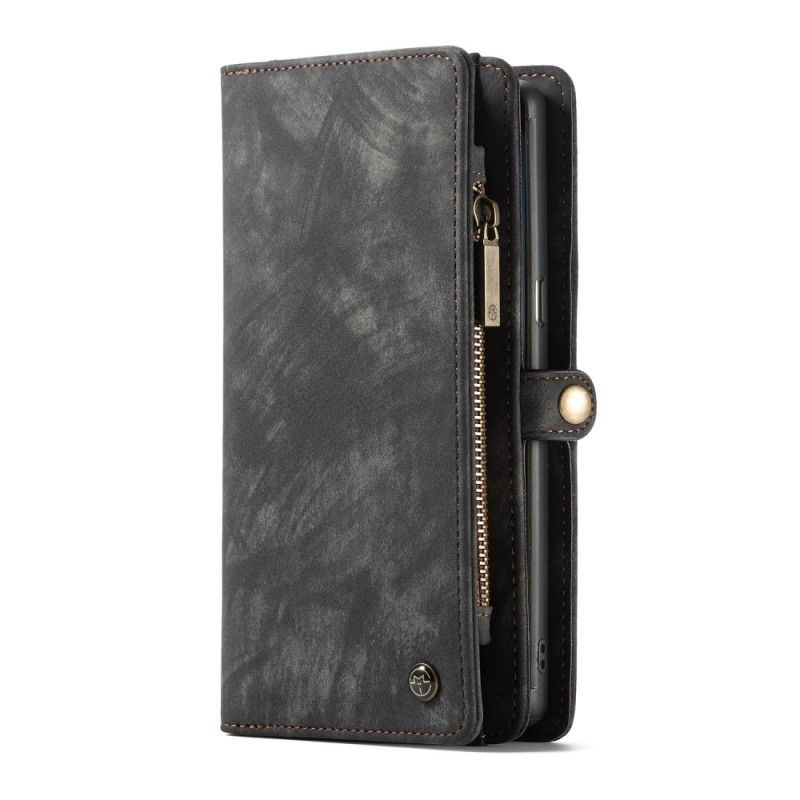 Folio Deksel Samsung Galaxy Note 9 Svart Vintage Skinnkaseme Anti-fall