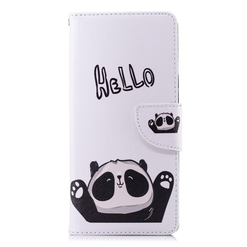 Lærdeksel Folio Deksel Samsung Galaxy Note 9 Hallo Panda