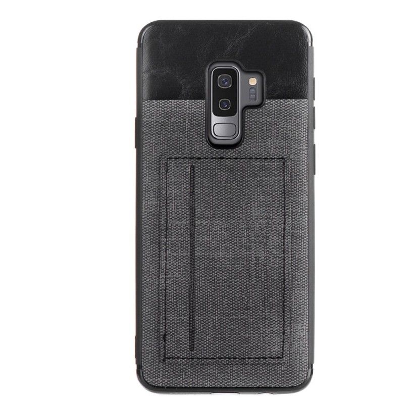 Deksel for Samsung Galaxy S9 Rød Pluss Jeanseffekt Kortholder