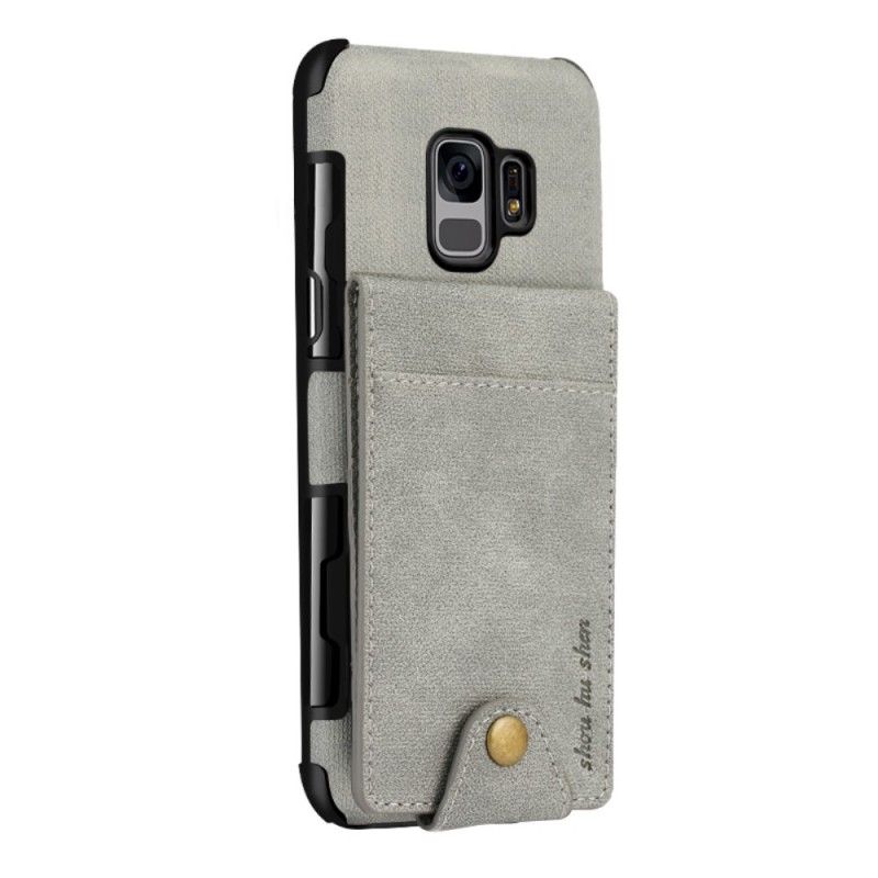 Deksel for Samsung Galaxy S9 Svart Sammenleggbar Kortholder