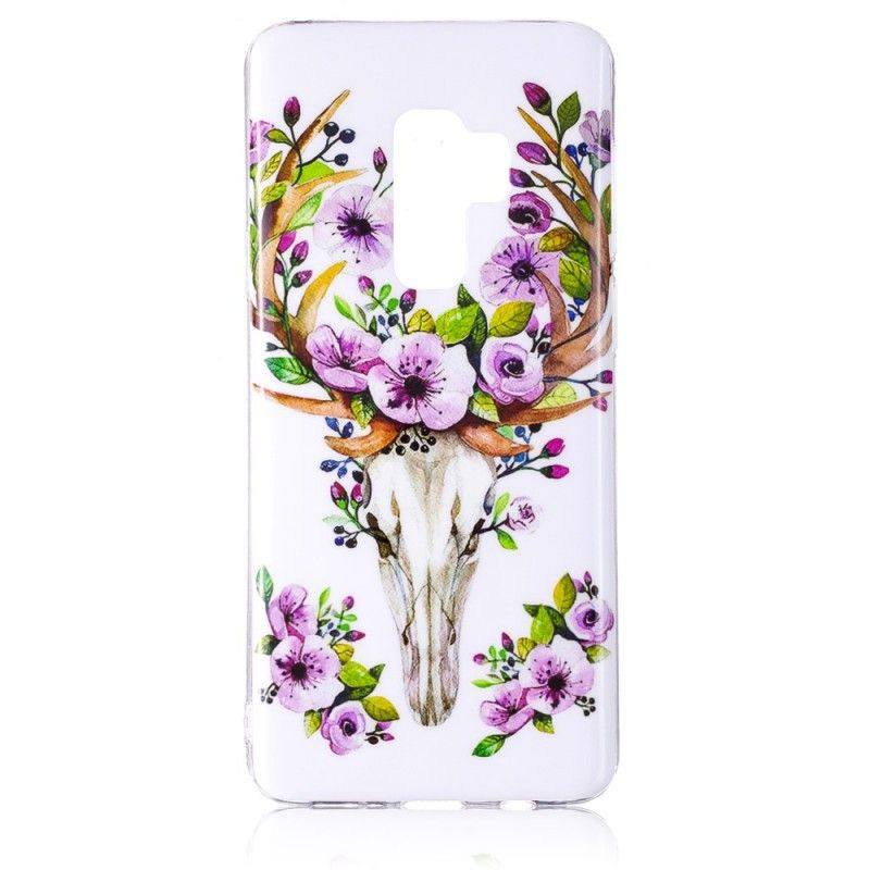 Deksel Samsung Galaxy S9 Fluorescerende Blomstrende Elg