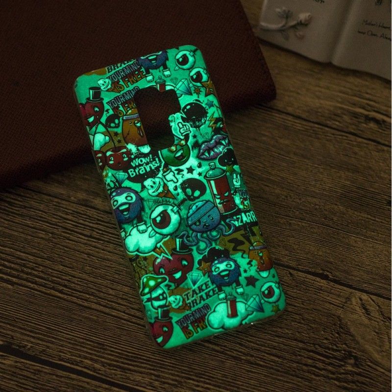 Deksel Samsung Galaxy S9 Mobildeksel Fluorescerende Galskap