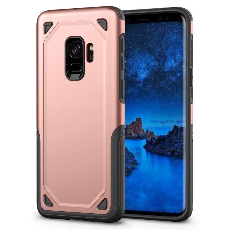 Deksel Samsung Galaxy S9 Rosa Mobildeksel Premium Metalleffekt