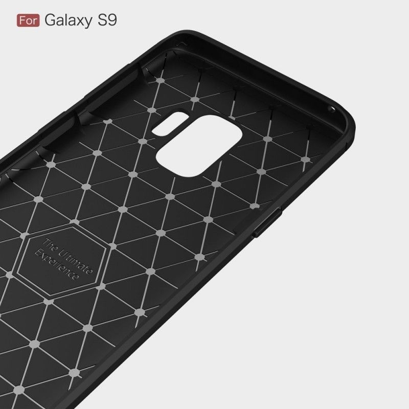 Deksel Samsung Galaxy S9 Svart Børstet Karbonfiber