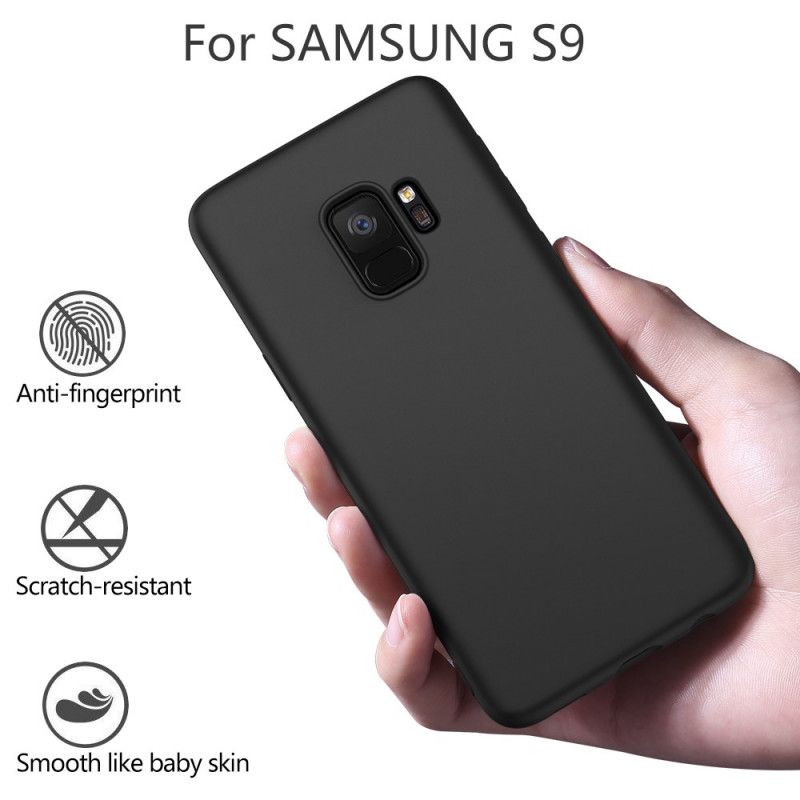 Deksel Samsung Galaxy S9 Svart Flytende Silikon På X-Nivå