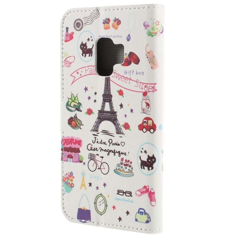 Folio Deksel for Samsung Galaxy S9 Jeg Elsker Paris