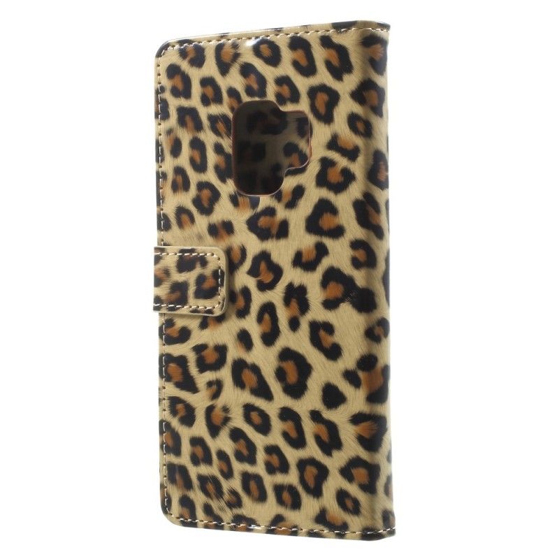 Folio Deksel for Samsung Galaxy S9 Leopard