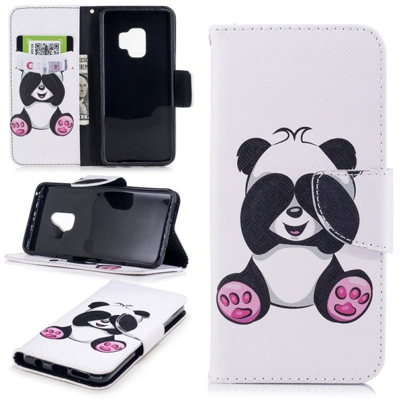 Folio Deksel for Samsung Galaxy S9 Morsom Panda