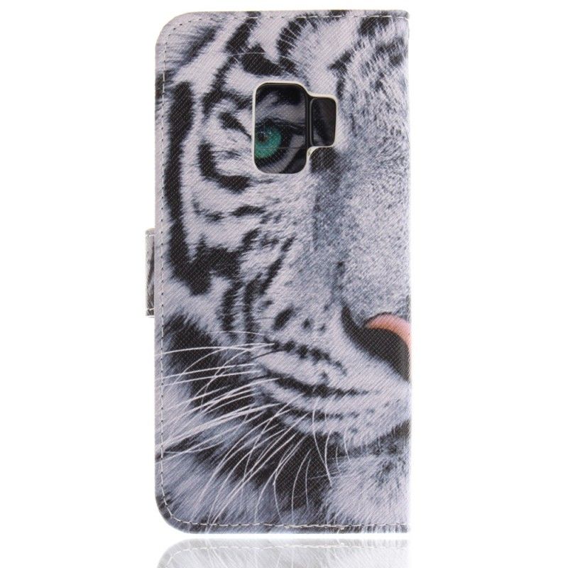 Folio Deksel for Samsung Galaxy S9 Tigeransikt