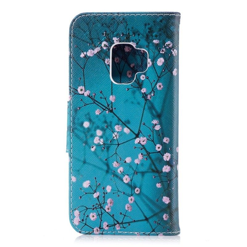 Folio Deksel Samsung Galaxy S9 Blomstrende Tre