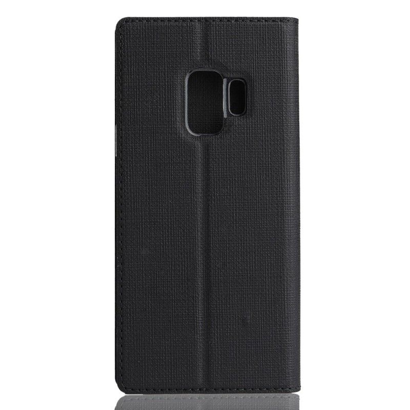 Folio Deksel Samsung Galaxy S9 Svart Strukturert