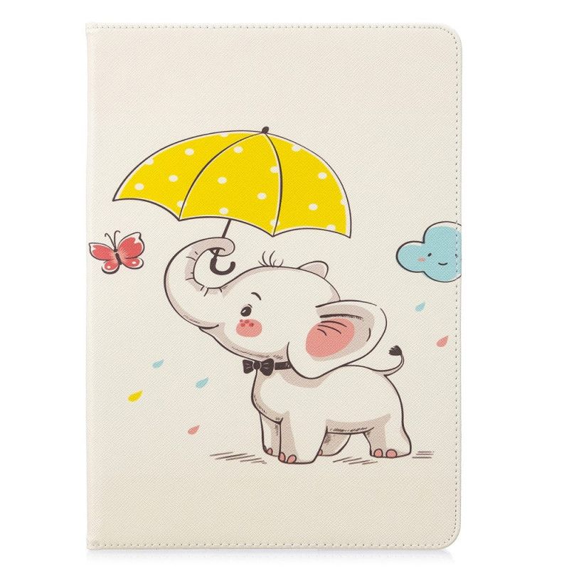 Case Etui iPad 10.2" (2019) (2020) Mobildeksel Elefant I Regnet