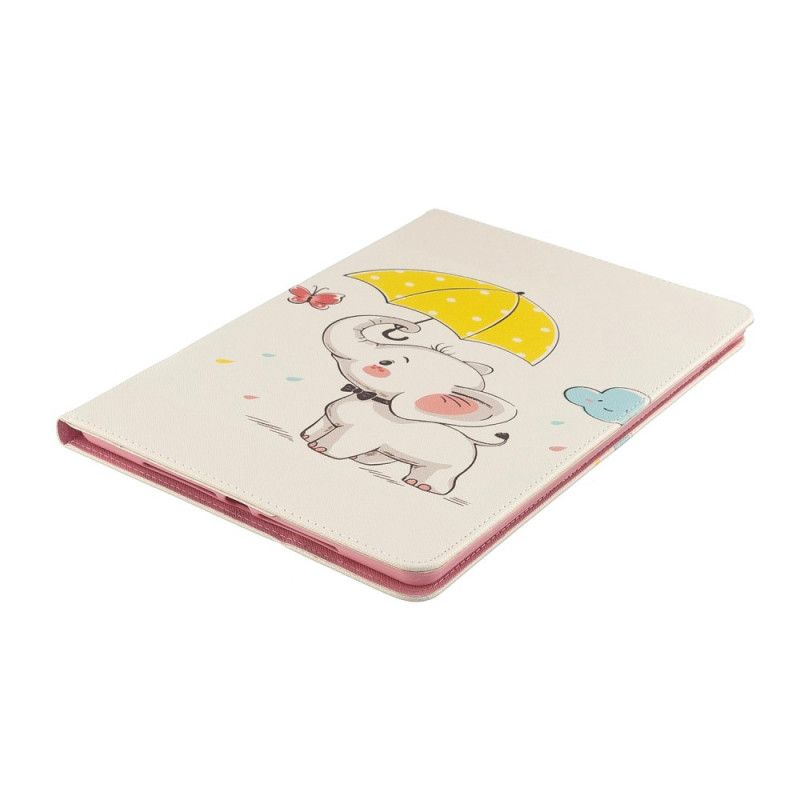 Case Etui iPad 10.2" (2019) (2020) Mobildeksel Elefant I Regnet