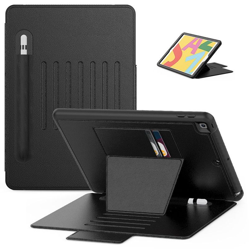 Case Etui iPad 10.2" (2019) (2020) Svart Flervinkler Og Pennholder