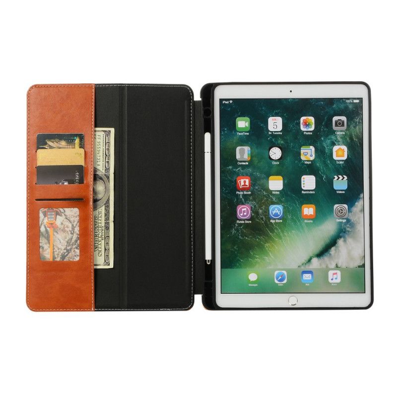 Etui for iPad 10.2" (2019) (2020) Svart Luksus Skinneffekt