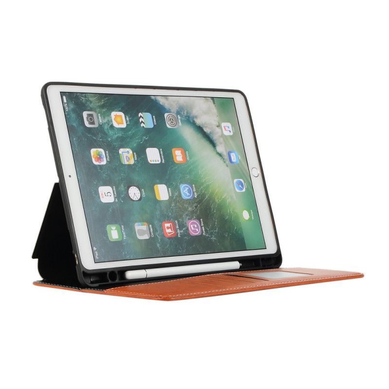 Etui for iPad 10.2" (2019) (2020) Svart Luksus Skinneffekt