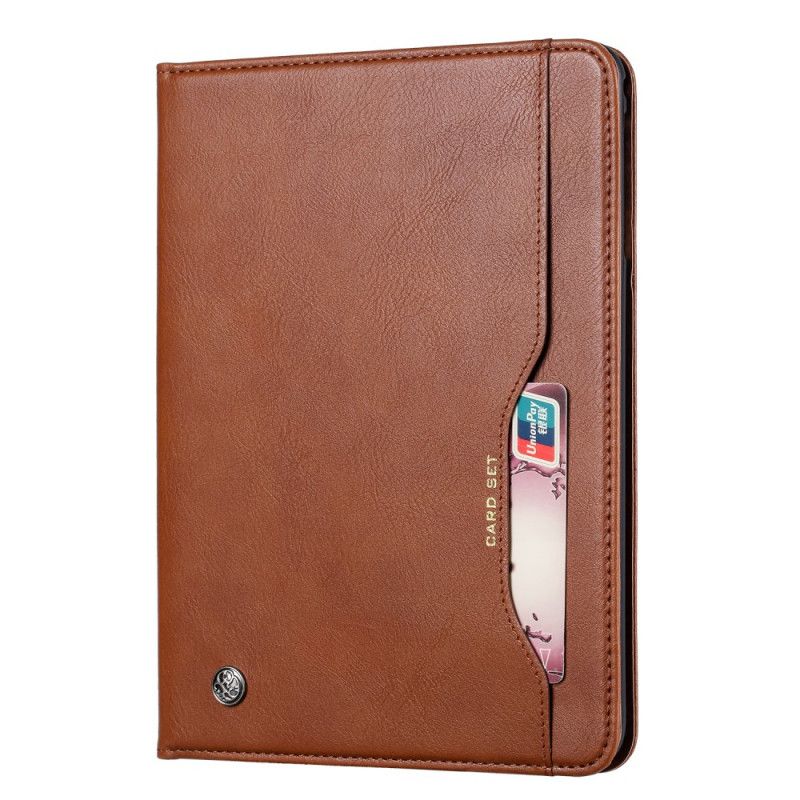 Etui iPad 10.2" (2019) (2020) Svart Skinneffektdokumentholder Anti-fall