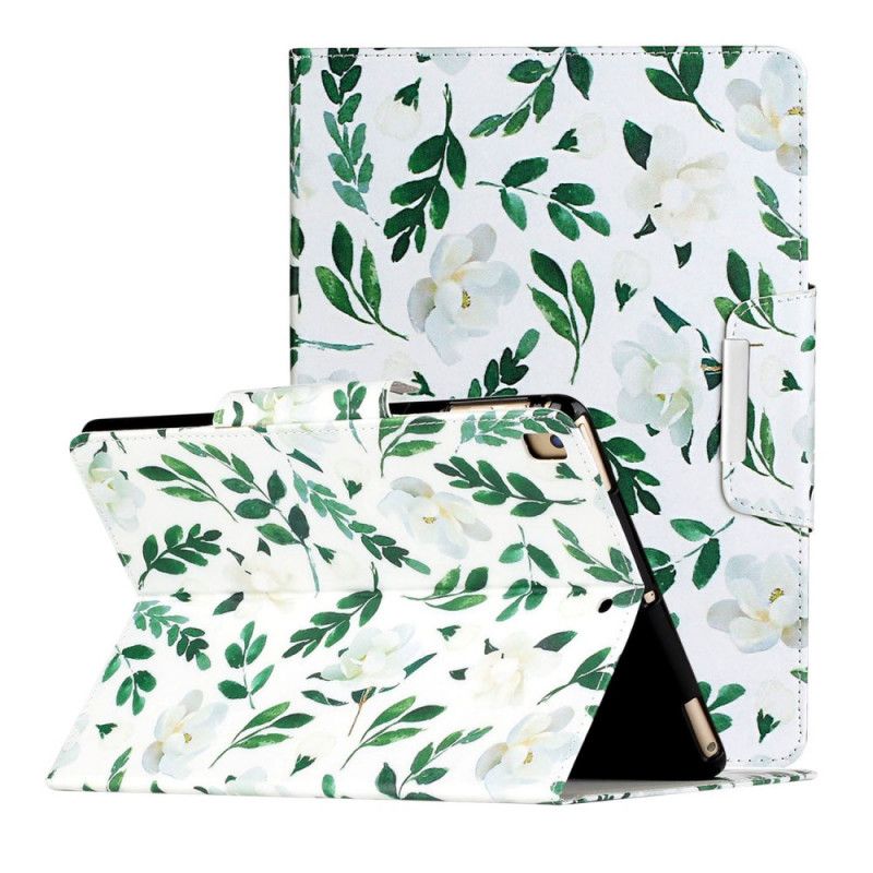 Folio Deksel for iPad 10.2" (2019) (2020) Hvit Ultimate Blomster